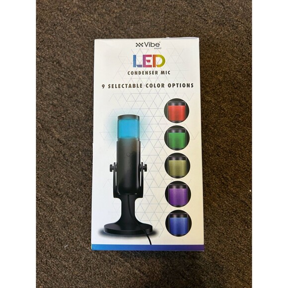 Gaming Rgb Microphone Condenser Mic High Definition Usb 3.5mm Brand New - Picture 4 of 5